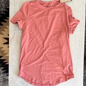 Nike One Maternity Fit Women's Coral Short Sleeve Tee Athletic Training Size S